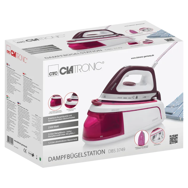 Утюг Clatronic DBS 3749 с паровой станцией 